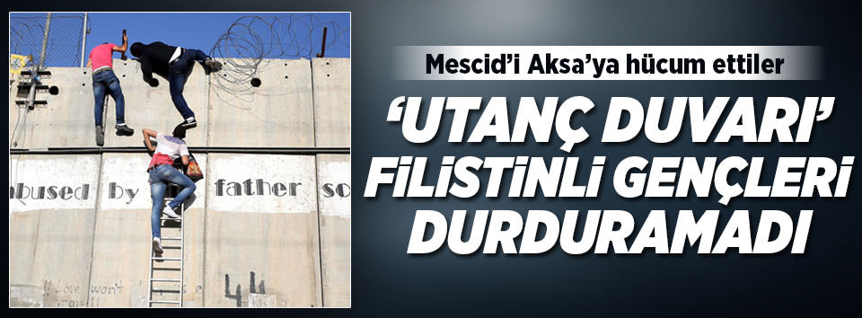 Filistinli gençleri utanç duvarı durduramadı