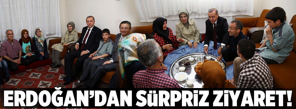 Cumhurbaşkanı Erdoğan iftar sofrasına konuk oldu