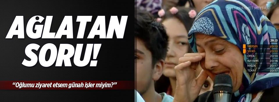Atv ekranlarında herkesi duygulandıran soru!