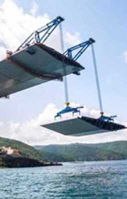 3. Köprü inşaatında kedi yolu tamamlandı