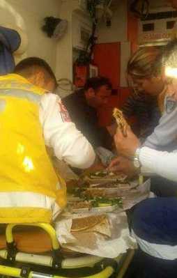 Ambulansta lahmacun partisi!