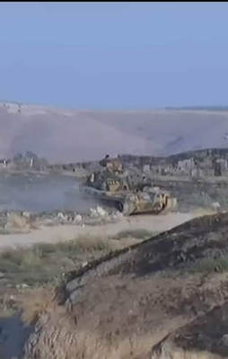 Türk tankını gören DAEŞ'liler böyle kaçtı