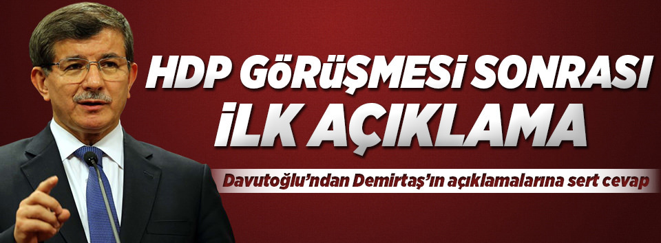 HDP görüşmesinden sonra ilk açıklamalar