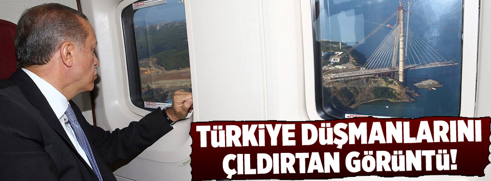 Erdoğan dev projeleri havadan izledi
