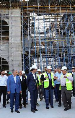 Cumhurbaşkanı Erdoğan Çamlıca Camii'ni inceledi