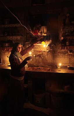 Gazze'de elektrik bitti