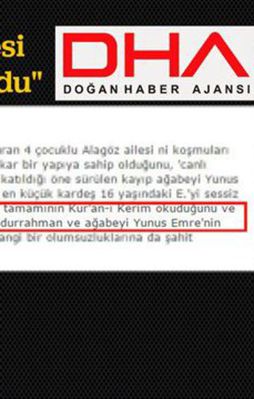 Doğan medyasından algı operasyonu