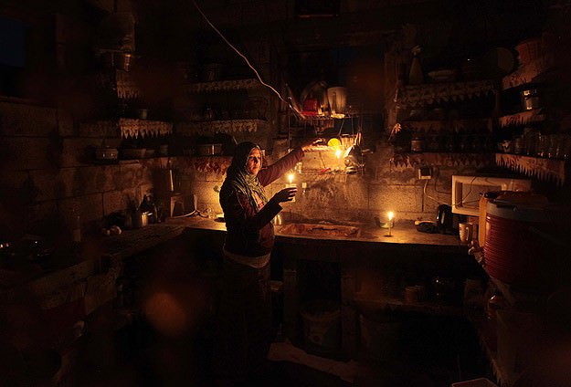Gazze'de elektrik bitti