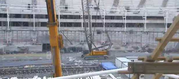 Vodafone Arena’da iskele çöktü! Yaralılar var
