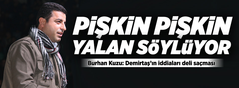 Burhan Kuzu'dan Demirtaş'a jet cevap