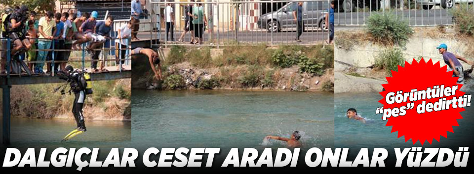Dalgıçlar ceset aradı çocuklar yüzdü