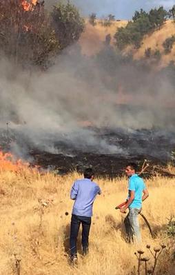 Şırnak'ta yangın: 1 asker şehit