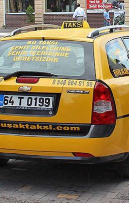 Şehit ailelerine ücretsiz "taksi" hizmeti