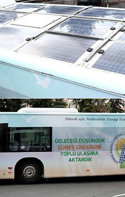 İETT'den güneş enerjisi kullanan otobüs
