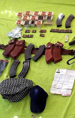 Teröristin üzerinden cephane çıktı