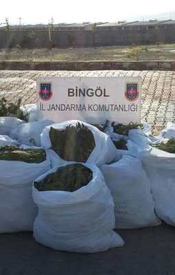 Bingöl'de 5 ton uyuşturucu yakalandı