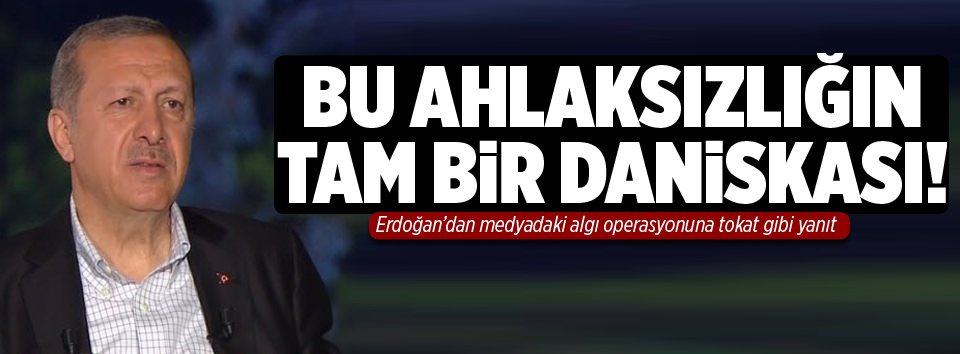 Bu ahlaksızlığın tam bir daniskasıdır