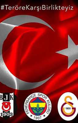 Teröre karşı 3 büyük kulüpten birlik çağrısı