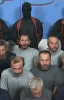 Kaçırılan Türk işçilerlerden ilk görüntü
