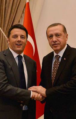 Erdoğan, İtalya Başbakanı Renzi ile görüştü