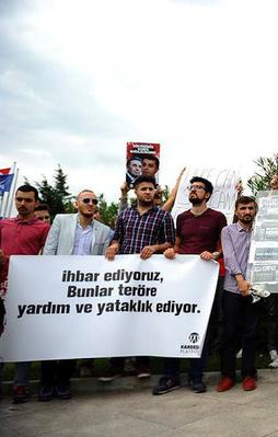 STK'lardan Doğan Holding önünde protesto