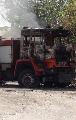 Teröristlerden itfaiye aracıyla hain tuzak!