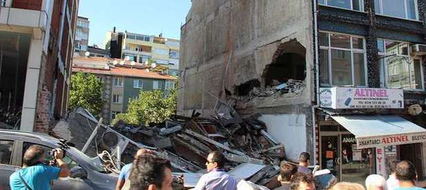 İstanbul’da 5 katlı bir bina çöktü