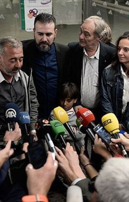 Kameramanın çelme taktığı sığınmacı Madrid'de
