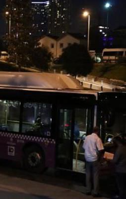 Belediye otobüsüne molotoflu saldırı