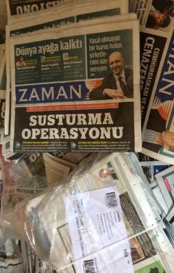 Zaman Gazetesi yumurta kartonu oluyor