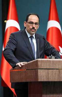 Kalın'dan İsrail işgaline tepki