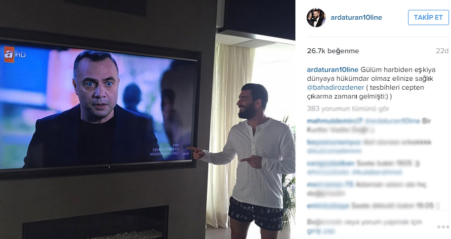 Arda Turan'ın dizi keyfi-1