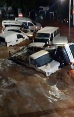 Bodrum'da sel felaketi