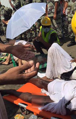 Hac faciasında olay yerinden ilk görüntüler