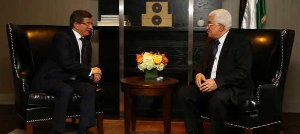 Davutoğlu, New York’ta Abbas ile görüştü