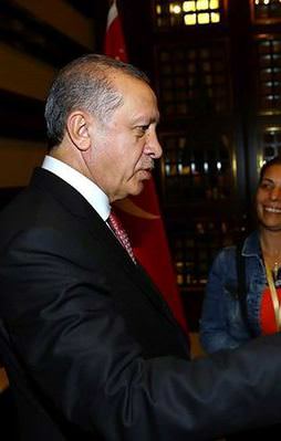 Cumhurbaşkanı Erdoğan o işçileri kabul etti