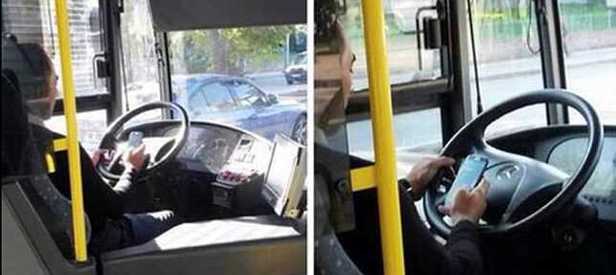 Telefonla konuşan otobüs şoförüne ceza