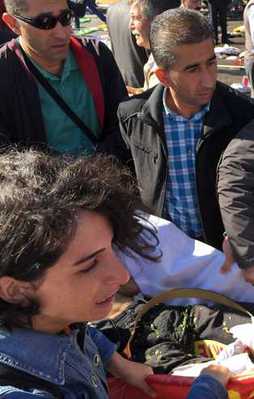 Ankara'daki terör sadırısının ilk görüntüleri!