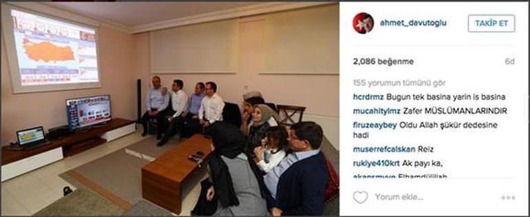 Davutoğlu, seçim sonuçlarını böyle takip etti-1