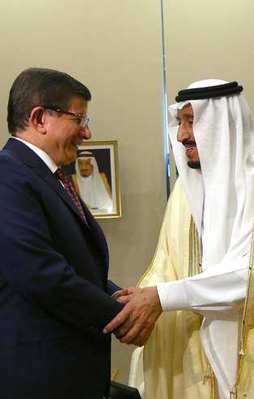 Davutoğlu, Suudi Arabistan Kralı ile görüştü