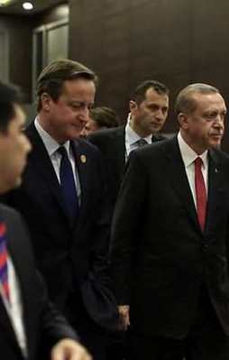 Erdoğan, David Cameron ile bir araya geldi!