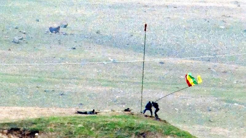 PKK'nın paçavrası böyle indirildi
