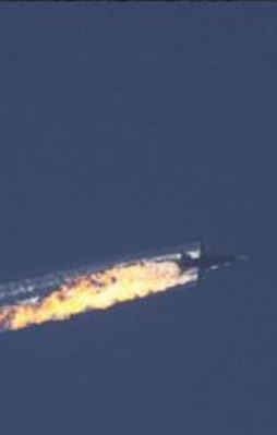 Suriye sınırında savaş uçağı düştü