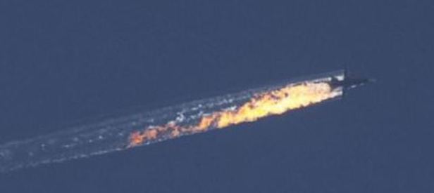 Suriye sınırında savaş uçağı düştü