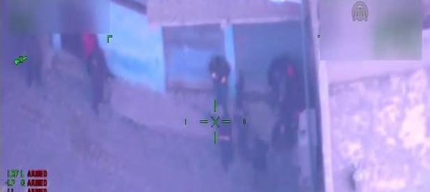 Hain pusu havadan görüntülendi