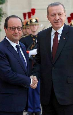 Cumhurbaşkanı Erdoğan, Hollande ile görüştü