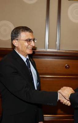 Nobelli Sancar Cumhurbaşkanı ile görüştü