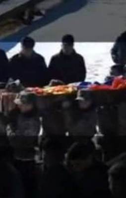 Ermeni askere PKK flamalı tabut!