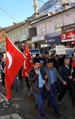 Şırnak'ta PKK protesto edildi