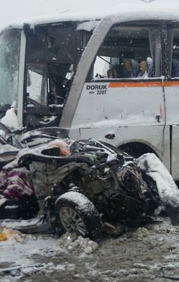 TEM'de zincirleme kaza